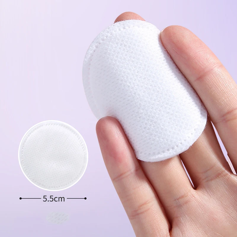 100/400 قطعة من وسادة القطن المستديرة الناعمة والمسامية ذات الملمس على الوجهين تستخدم لتنظيف الوجه اليومي وإزالة المكياج #6