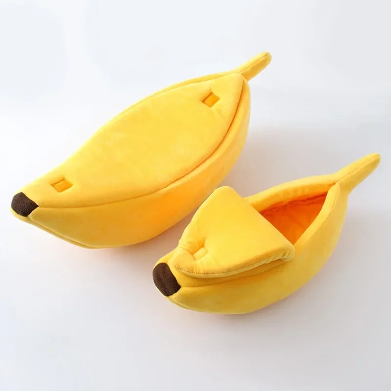 Funny Banana Cat Dog Bed Mat Kennel Doggy Puppy Cushion Sofa Warm Durable Portable Pet Basket Dogs Cushion Cats Supplies