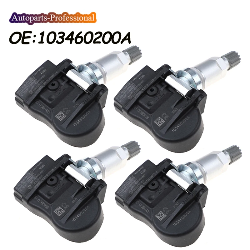 433MHZ TPMS Tire Pressure Monitor Sensor 103460200A 1034602-00-A 1034602-00-C Fit For 2017 2018 2019 2020 Tesla Model 3 S X