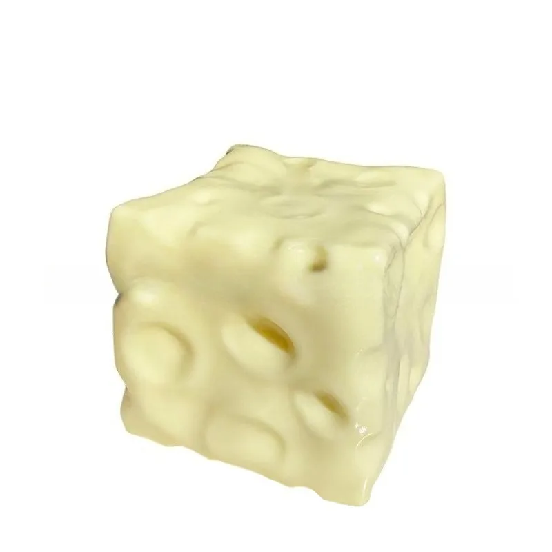 Cheese cube pressure ball, deformable squeezing ball, rebound sensory toy, used as a relaxing gift，Advanced  products