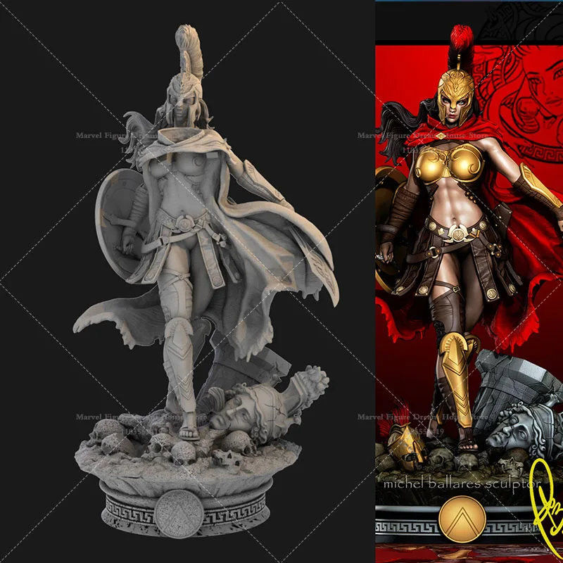 1/24 1/12 Scale Spartan Valiant Female Valkyrie Heroic Twilight of the Gods DIY Self-assembled GK 3D Resin Un-panited Dolls