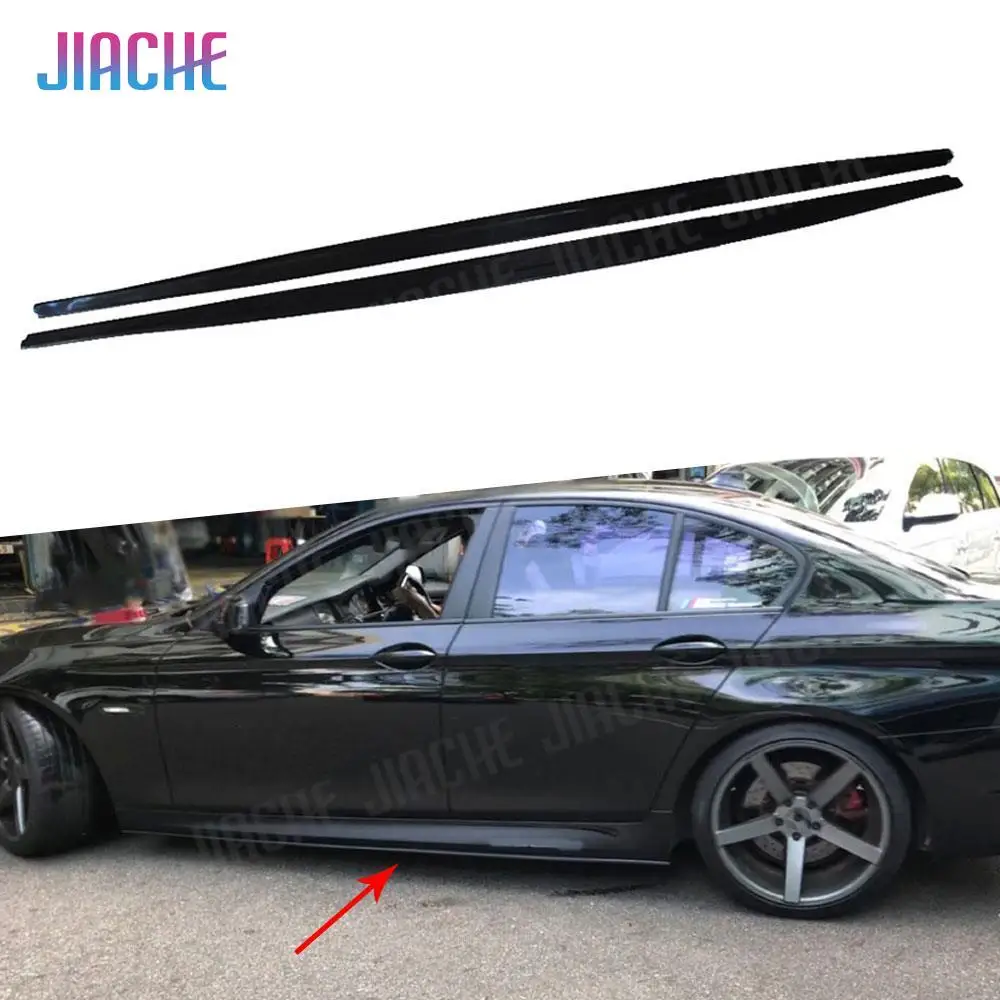 

Carbon Fiber Side Skirts Aprons Lip For BMW 5 Series F10 M5 Sedan 2012 - 2017 FRP Door Bumper Guard Car Styling