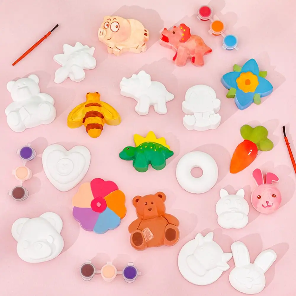 

Montessori Flower Children Coloring Activity Space Animal Color Filling Educational Art Painted Plaster /Children/Toddler