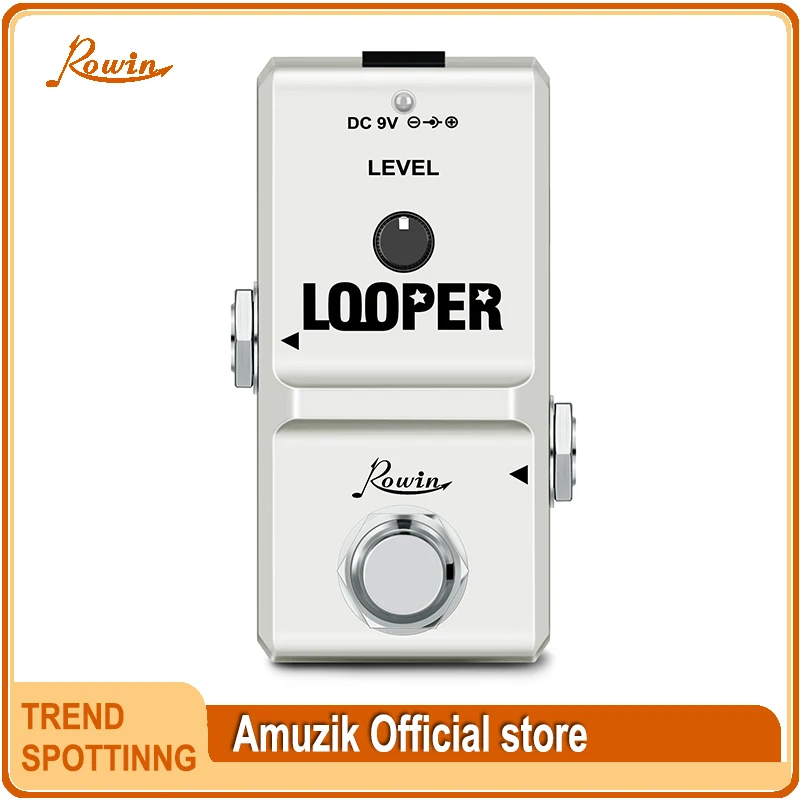 

Rowin-Nano Loop Pedal for Electric Guitar, 10 Minutes of Looping, Unlimited Overdub, LN-332A