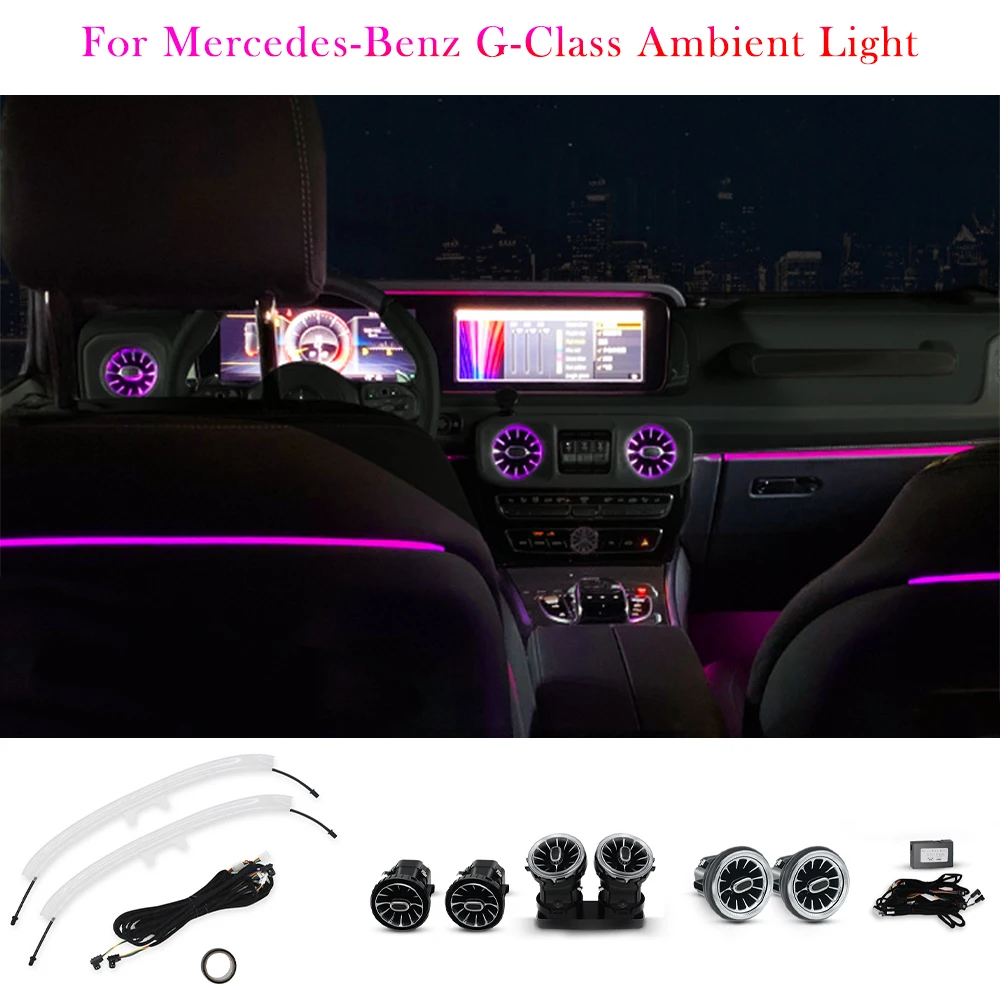 Air Outlet Atmosphere Light For Mercedes-Benz G-Class W464 Ambient Light 8/64 Colors Car Interior Decorative Lights LED Light