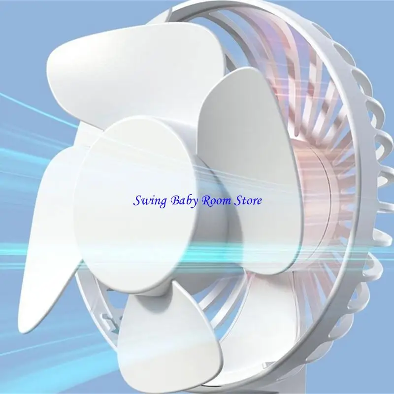 Fã mão mão k1ad ventilador USB Small portable Table Fan Clip -chuvas 3 velocidades