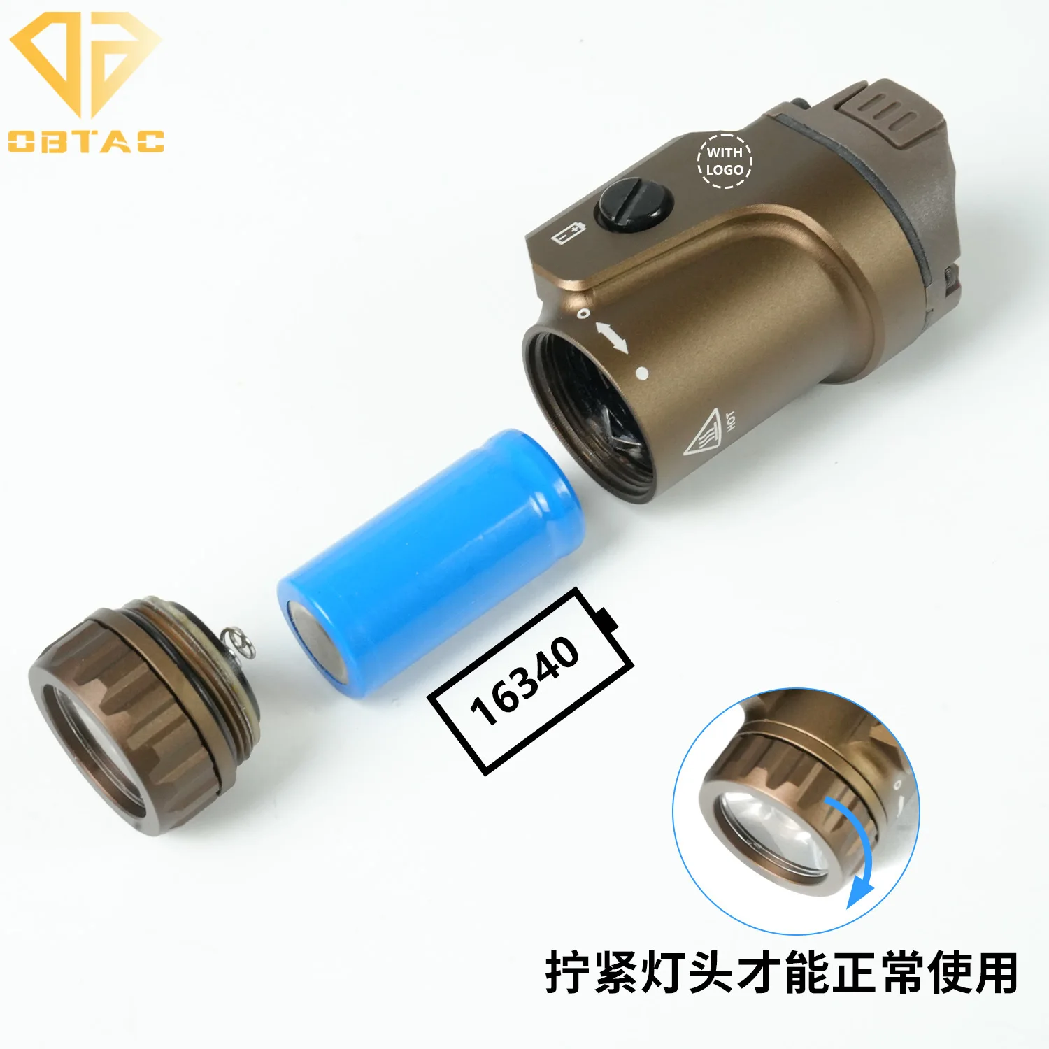 التكتيكية المعادن معلقة مصباح يدوي FOXTROT1X 800 التجويف متعددة الوظائف كشاف ضوء الصيد في الهواء الطلق اكسسوارات ل 21 مللي متر السكك الحديدية #4