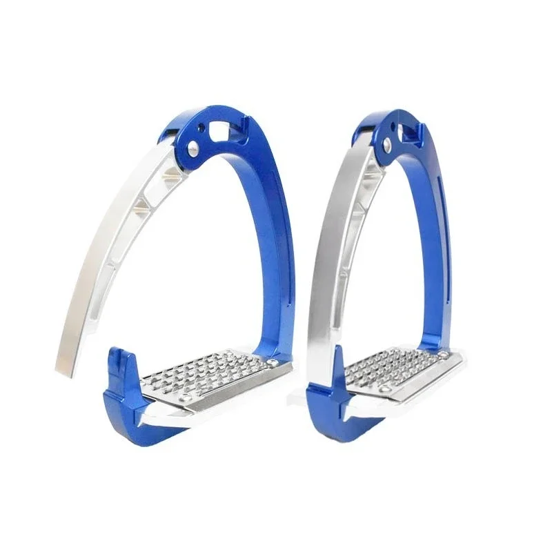Aviation Aluminum English Safety Stirrups, Open Mouth Anti-fall Equestrian Stirrups, English Saddle Foot Pedals