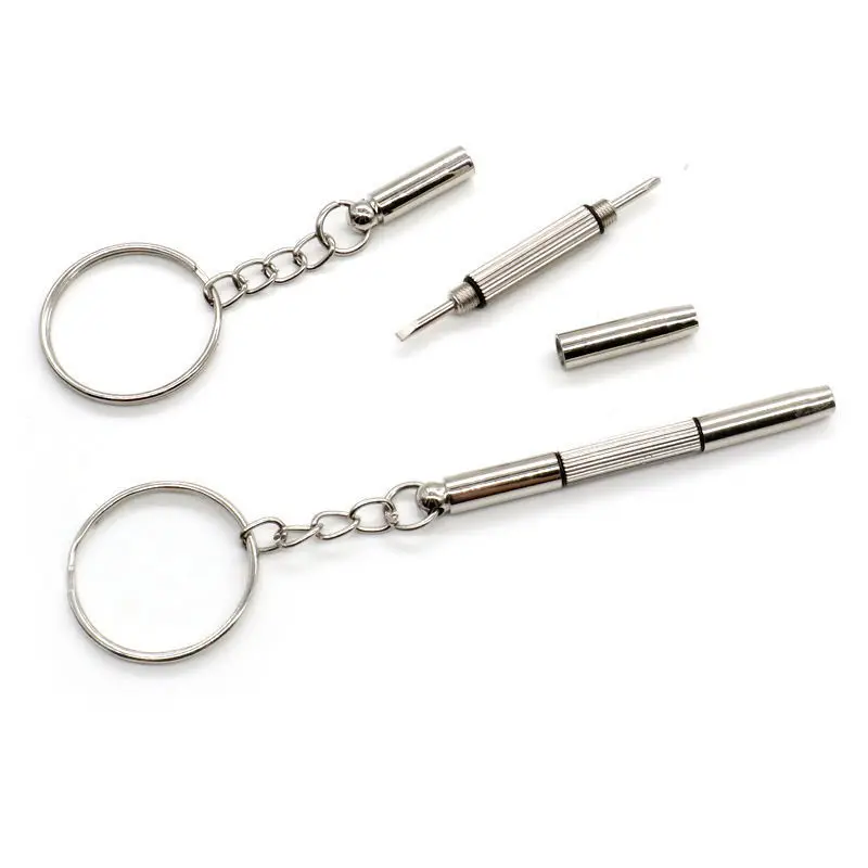 Compact 3-in-1 Eyeglass Repair Kit: Quick, Handy Multi-Tool for Glasses & Watches - Fix Screws Anytime, Anywhere!