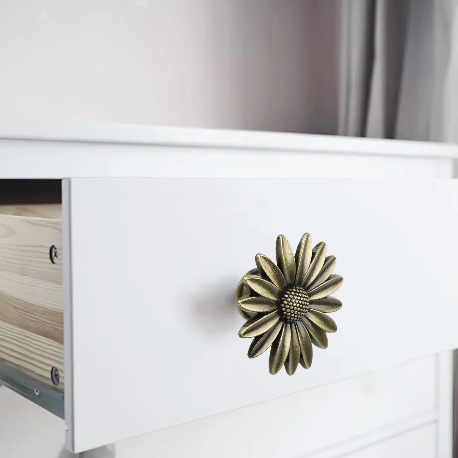 

Обновление мебели 52*24 мм, ручки для ящика с хризантемой, удобная ручка, ручки для ящика «сделай сам», удобная ручка