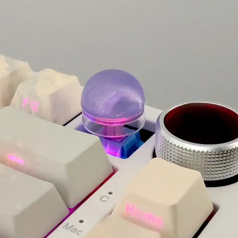 MiFuny simpatico pomello traslucido Keycaps Kawaii coniglio/amaretto manopola del Volume Keycap personalizzato per il gioco tastiera meccanica Keycaps regalo