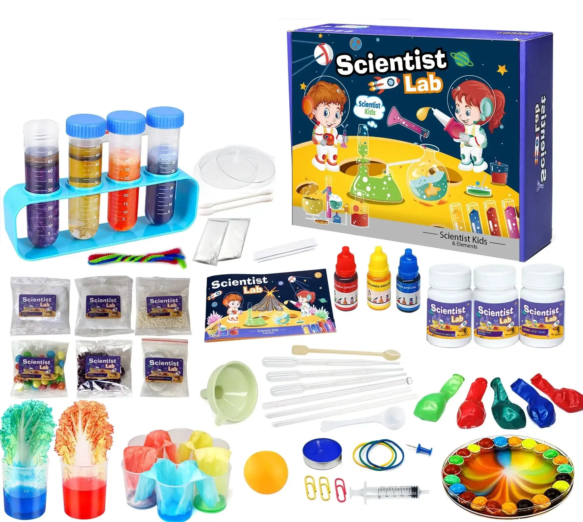 English version Kids Science popularization Montessori Toys Educational Children Science Chemical Laboratory Experiments Kits