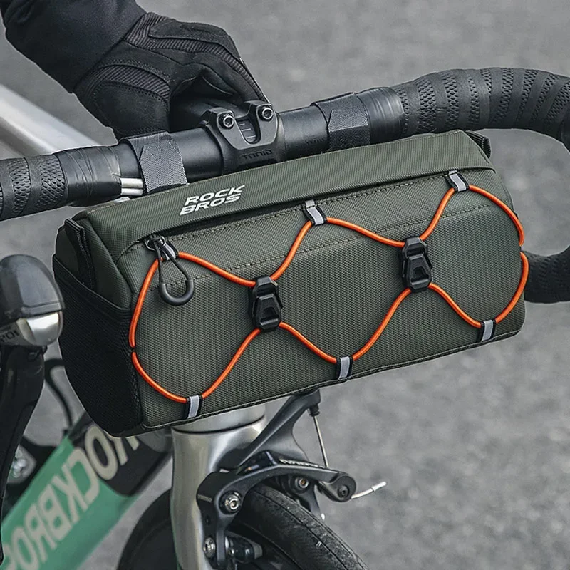 ROCKBROS New Bike Handlebar Bag Bicycle Bags Frame Pannier Bags Waterproof Multifunction Portable Shoulder Bag MTB Accessory