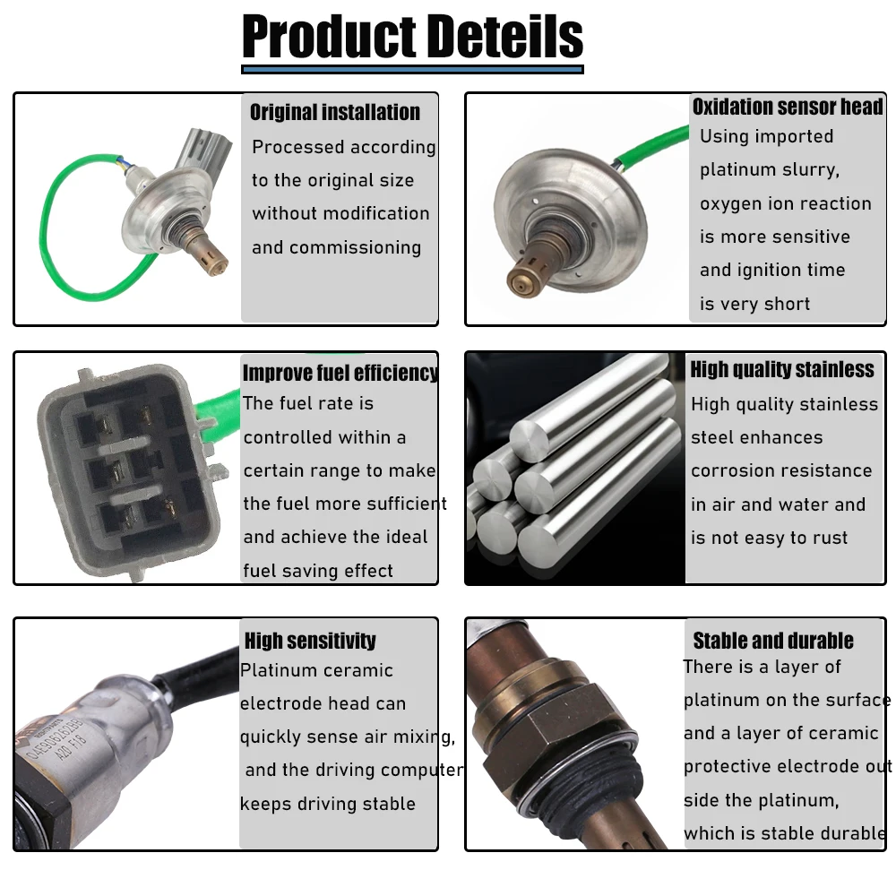 Sensor de oxígeno con sonda Lambda para coche Mazda, accesorio de medición de O2 de alta calidad para modelo L849-18-8G1 L849188G1 L849 18 8G1