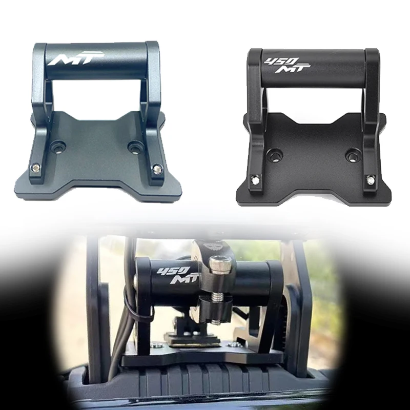

Новинка 2024 года для 450MT 450 MT 2025, аксессуары для мотоциклов, алюминиевый держатель для телефона с ЧПУ, GPS, подставка для навигации, новый удлинительный кронштейн