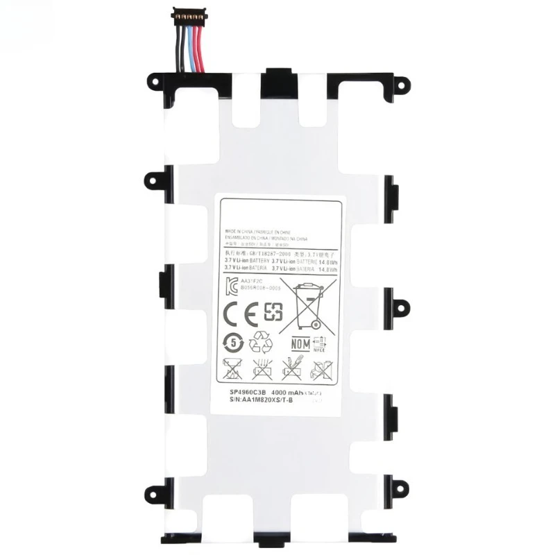 คุณภาพสูงใหม่แท็บเล็ต SP4960C3B แบตเตอรี่ 3.7V 4000mAh สำหรับซัมซุงกาแล็กซี่แท็บ 2 7.0/7.0 พลัส GT-P3100 P3110 P6200 P3100