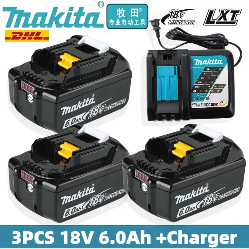 

Original Makita 6Ah/5Ah/ Makita 18V Battery BL1830B BL1850B BL1850 BL1840 BL1860 BL1815 Replacement✅Lithium MAKITA Battery
