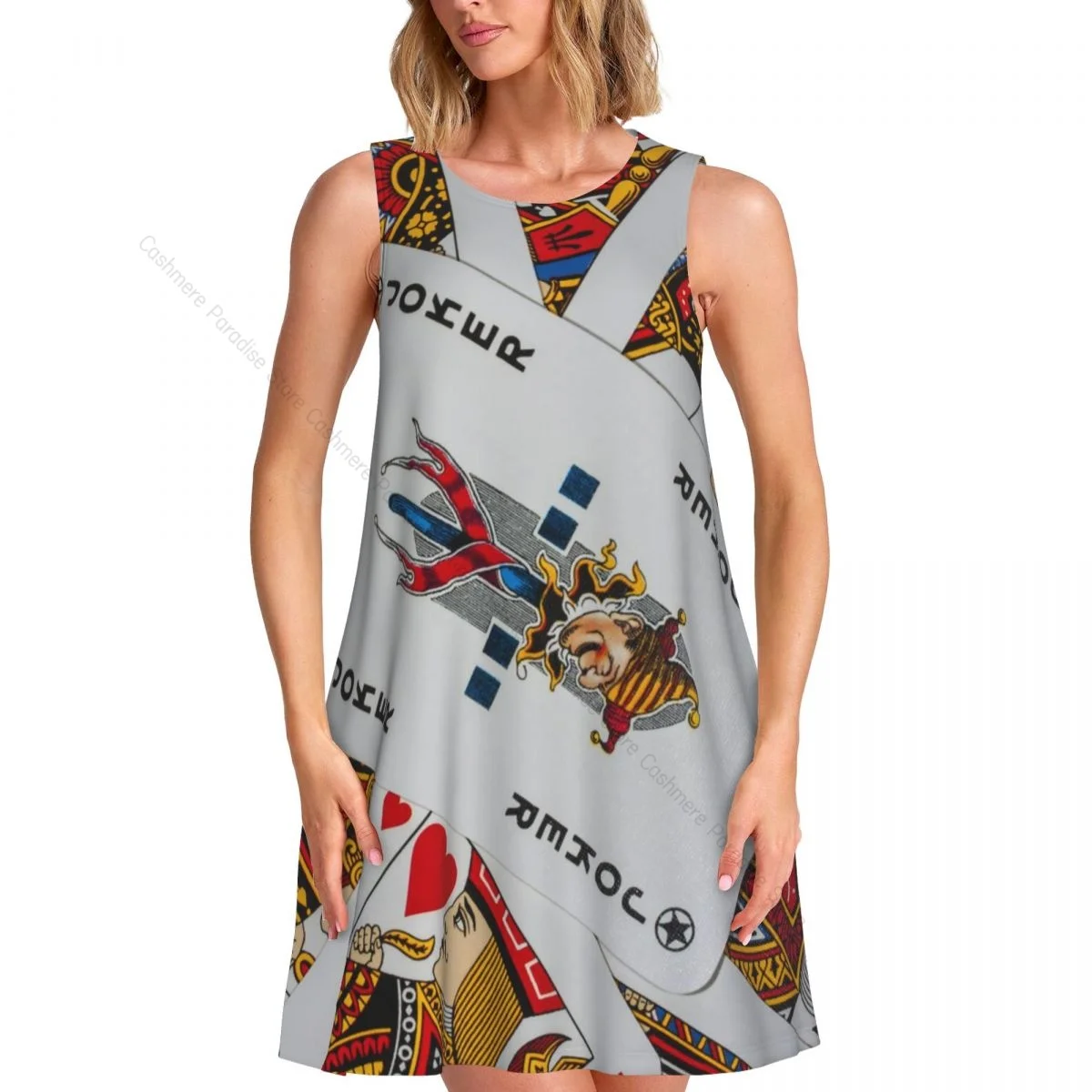 レディース ドレス トランプ 夏 カジュアル T シャツ ドレス ビーチ カバーアップ タンクドレス