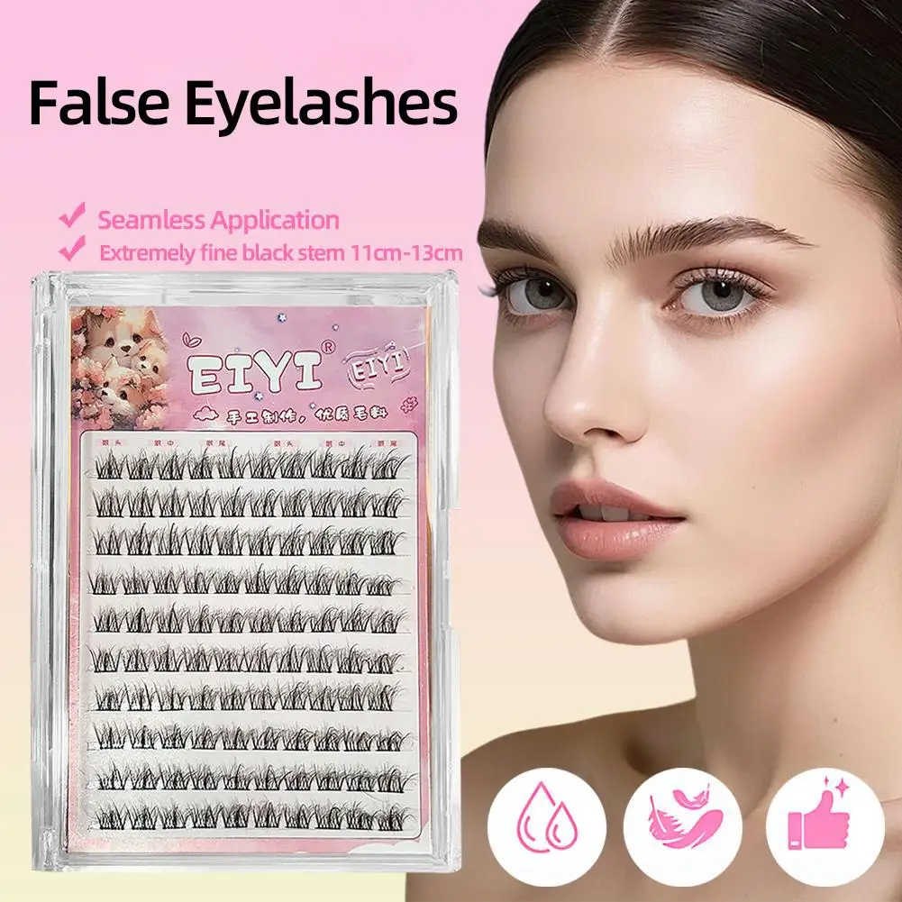 Gege Bear No-Glue False Eyelashes - Easy 3-Step Application, Natural Look, Perfect For Beginners With Sunflower Desig U8W4
