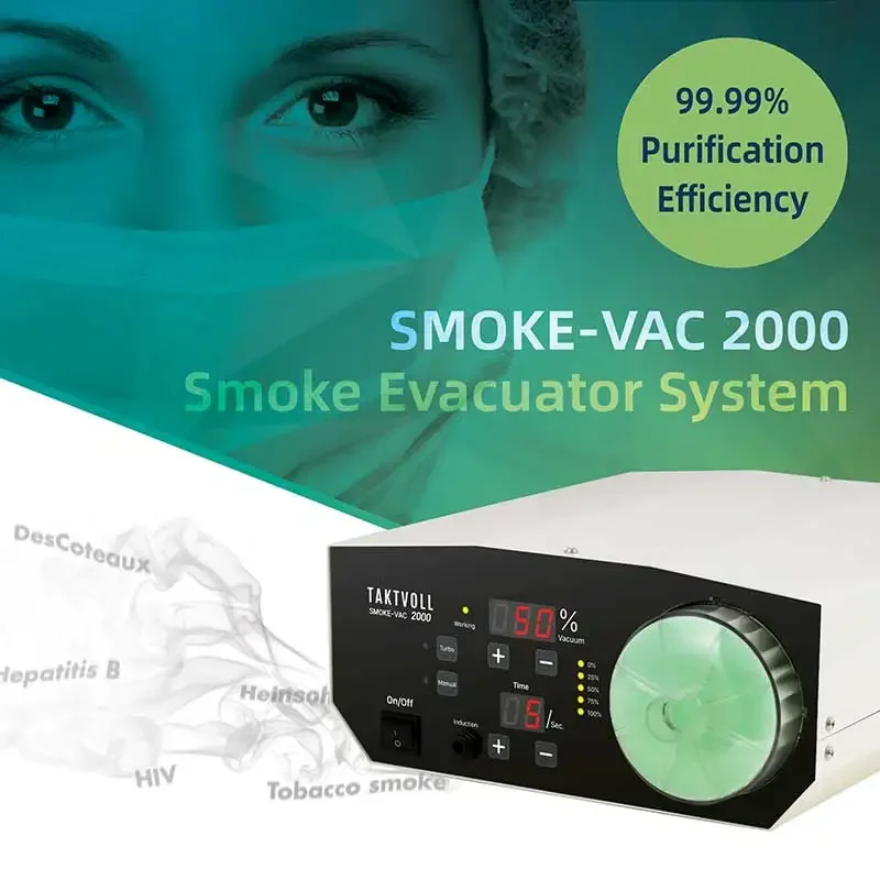 Dispositivo médico para fumar Smoke-Vac de estilo elegante, eliminación eficiente y rendimiento estable, filtrador de humo para veterinario, 2000