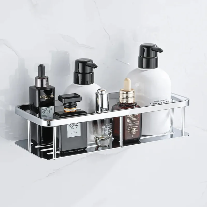 

Настраиваемая полка для хранения в ванной комнате из нержавеющей стали, настенные органайзеры для душа, угловой держатель для шампуня, фурнитура для ванны