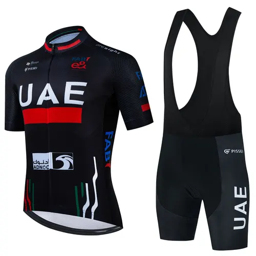 Imagen 2 del producto Conjunto de Jersey de Ciclismo del equipo de los Emiratos Árabes Unidos, uniforme para bicicleta de montaña de verano 2025, Ropa transpirable para bicicleta, traje, Ropa de Ciclismo, Maillot para Hombre