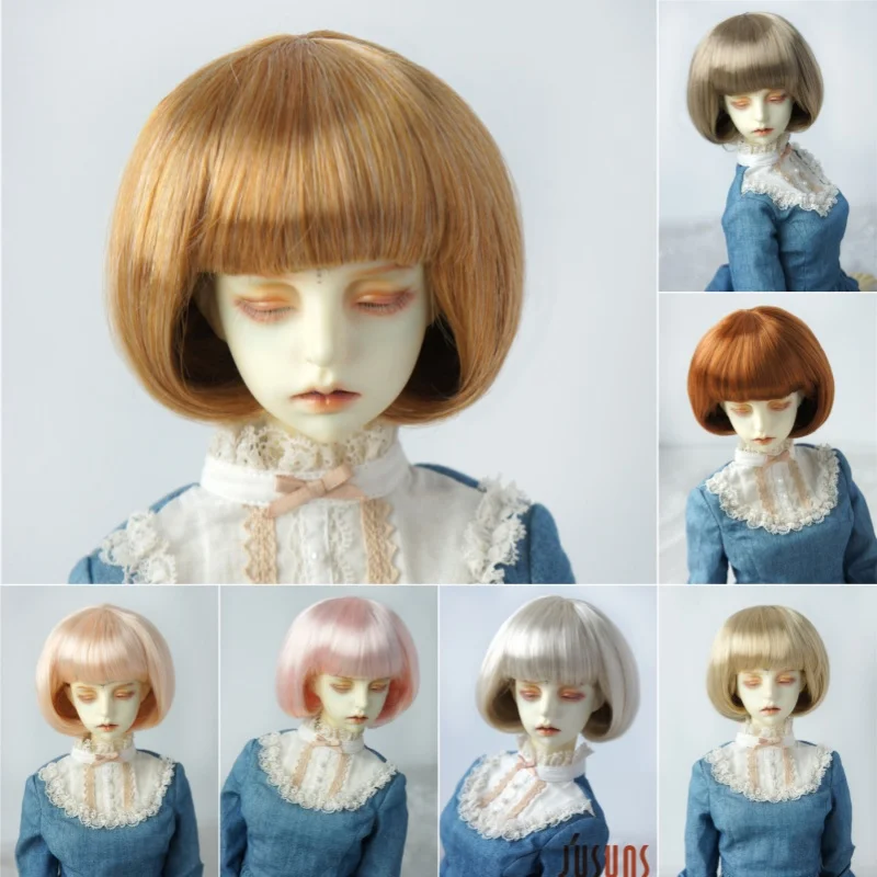 JD478 Kurze C-Curls BoBO Puppe Perücken 1/8 1/6 1/4 1/3 Synthetische Mohair BJD Haar OB11 YOSD MSD SD DOD Pullip Blythes Spielzeug Zubehör