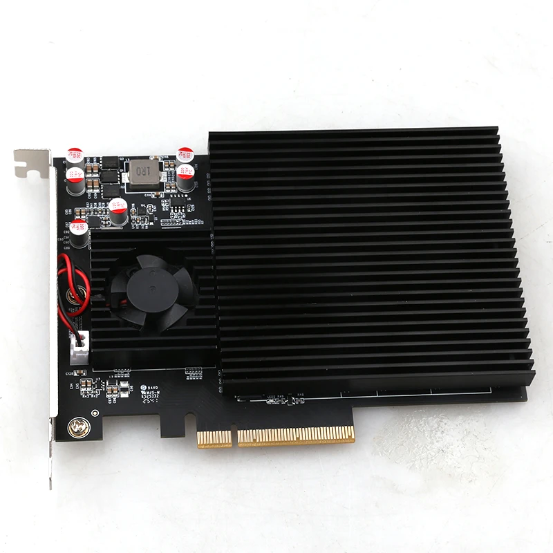 PCIe 3.0 X8 Expansion Card   Quad M.2 NVMe SSD Switch Adapter, 4 Port PCI-E Riser for Servers