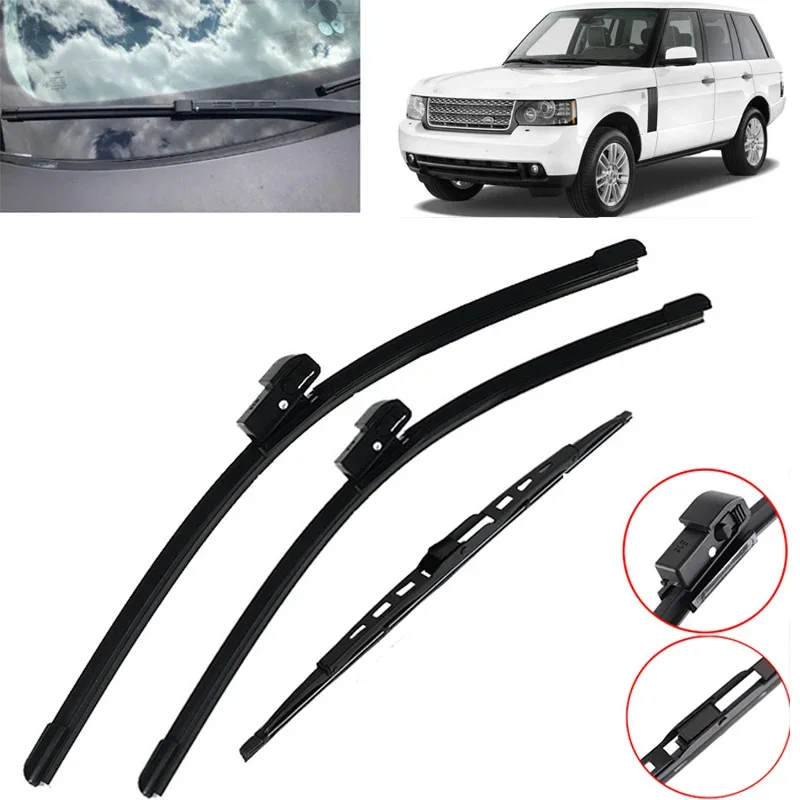 

3pcs/set Front and Rear Window Wiper Blades Windshield Windscreen wiper For Land Rover Range Rover L322 Vogue HSE 2002 - 2012