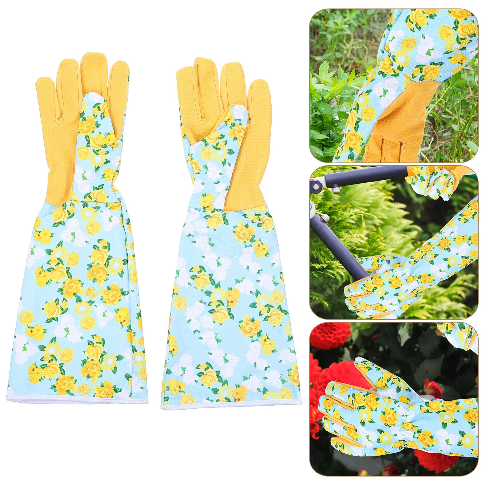 

Long Sleeve Gloves Breathable Long Sleeve Garden Gloves Anti Scratch Pruning Outdoor Work Thick Men Women Home Supplies
