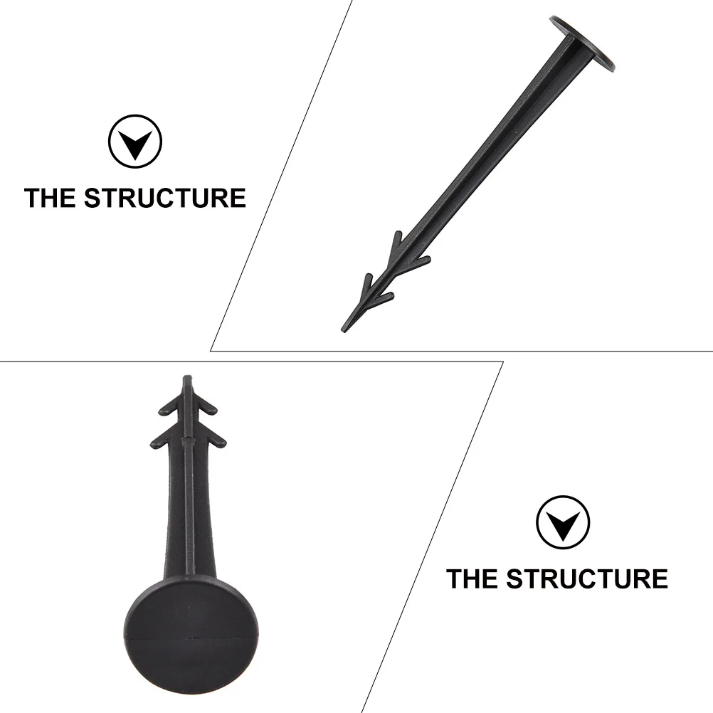 

50 Pcs Plastic Tent Nails Stable Support Camping Accessories Outdoor Stakes Windproof Pegs Canopy Gardening Landscaping Reusable