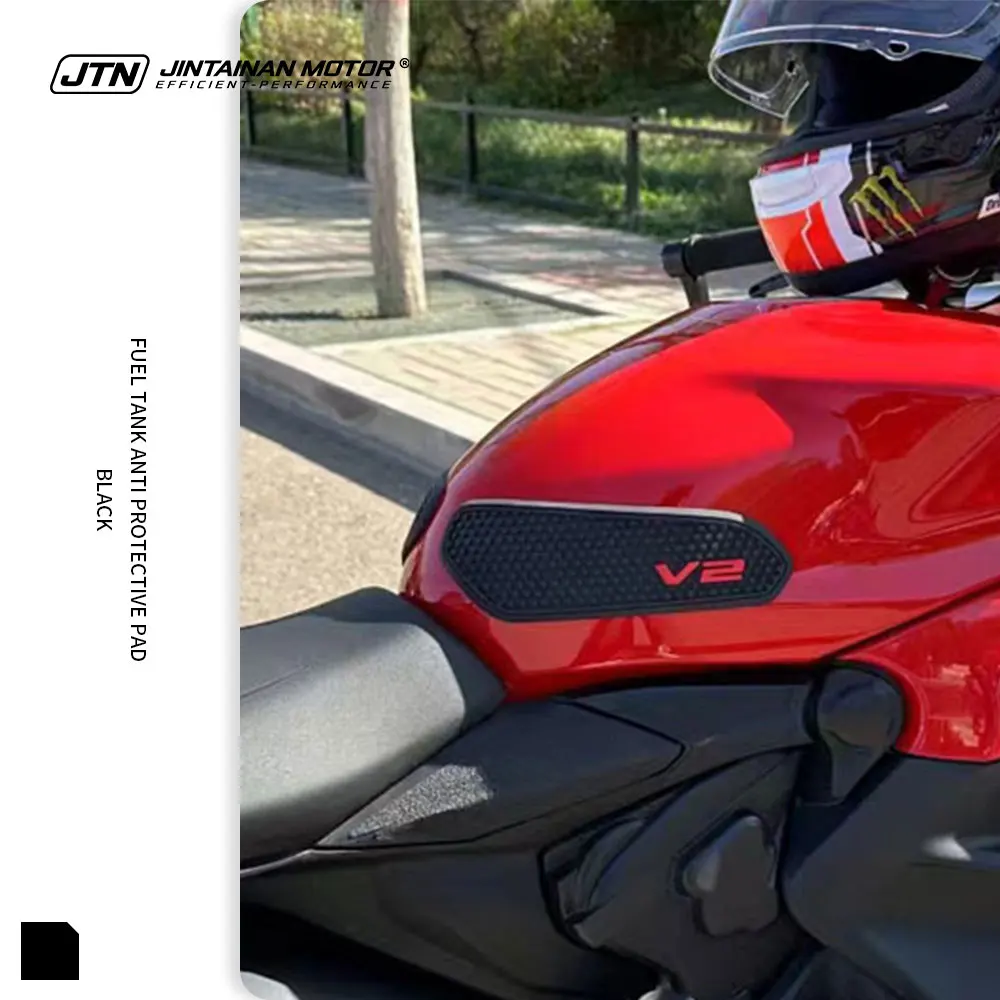 JTN Motor Tank Pad Protector Motorcycle Non-slip Waterproof For DUCATI PANIGALE V2 STREETFIGHTER V2 2020-2026 Rubber Sticker