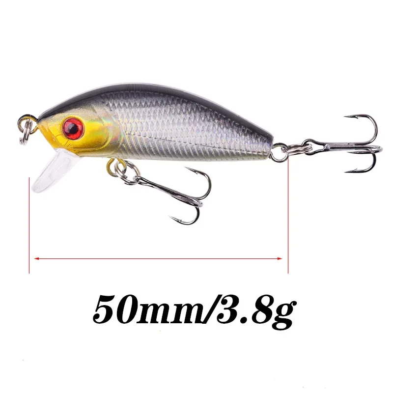 Crankbait flotante Wobbler para lubina y carpa - 5 cm, 3,8 g - imagen 2