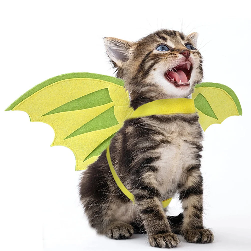 

1Pcs Decorative Pet Costume Dinosaur Wing Light Fit Most Sizes Dog Cat Holiday Party Special Appearance Pet Halloween Costume