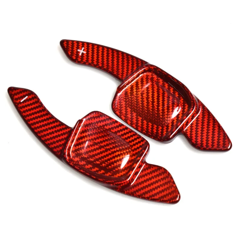 Suitable for Volkswagen Golf 8/CC/Weiling/Tiguan/Touon, Dry Carbon Fiber Car Steering Wheel Shift Paddles