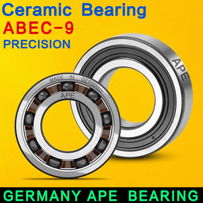Niemieckie łożyska APE 6001-2RS hybrydowe ceramiczne łożysko 12*28*8mm, 1 SZT. ABEC-9 6001 RS łożysko rowerowe, łożysko do rowerów górskich