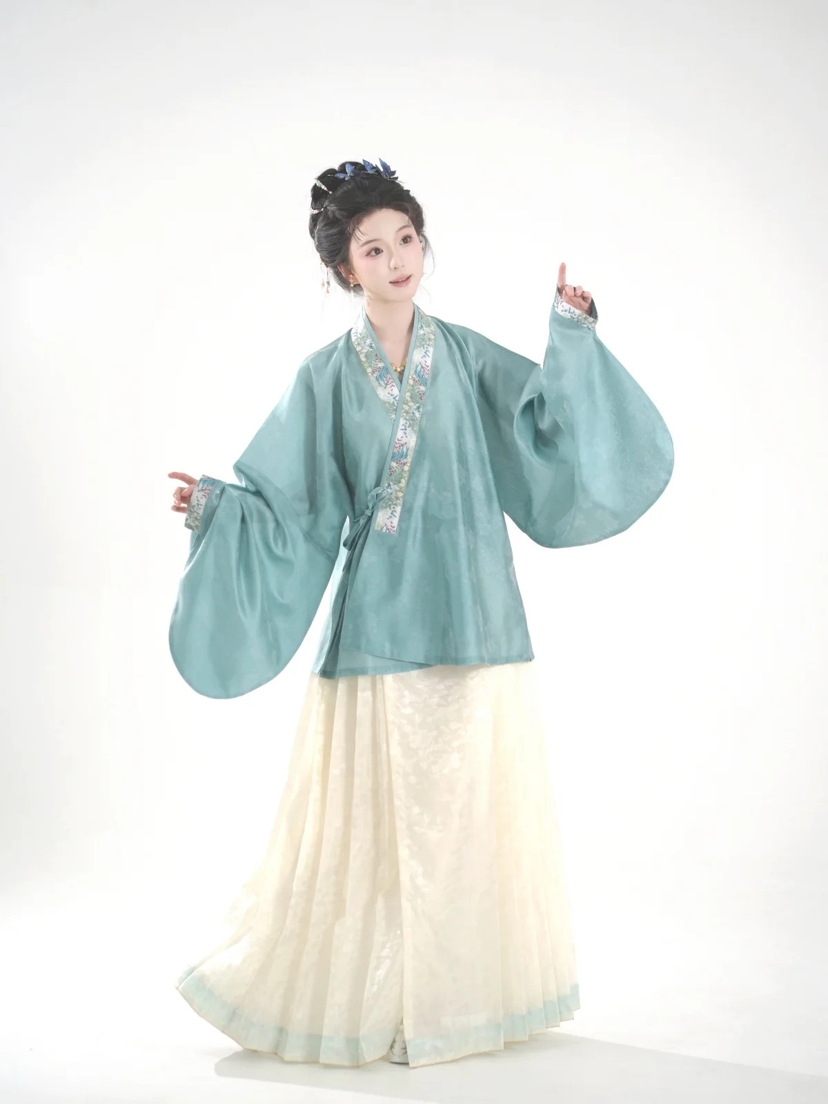 

Женская короткая рубашка Nanshan Flavor Original Miaozi в стиле династии Мин, топ без рукавов, весенне-летняя универсальная верхняя одежда в стиле Ханьфу