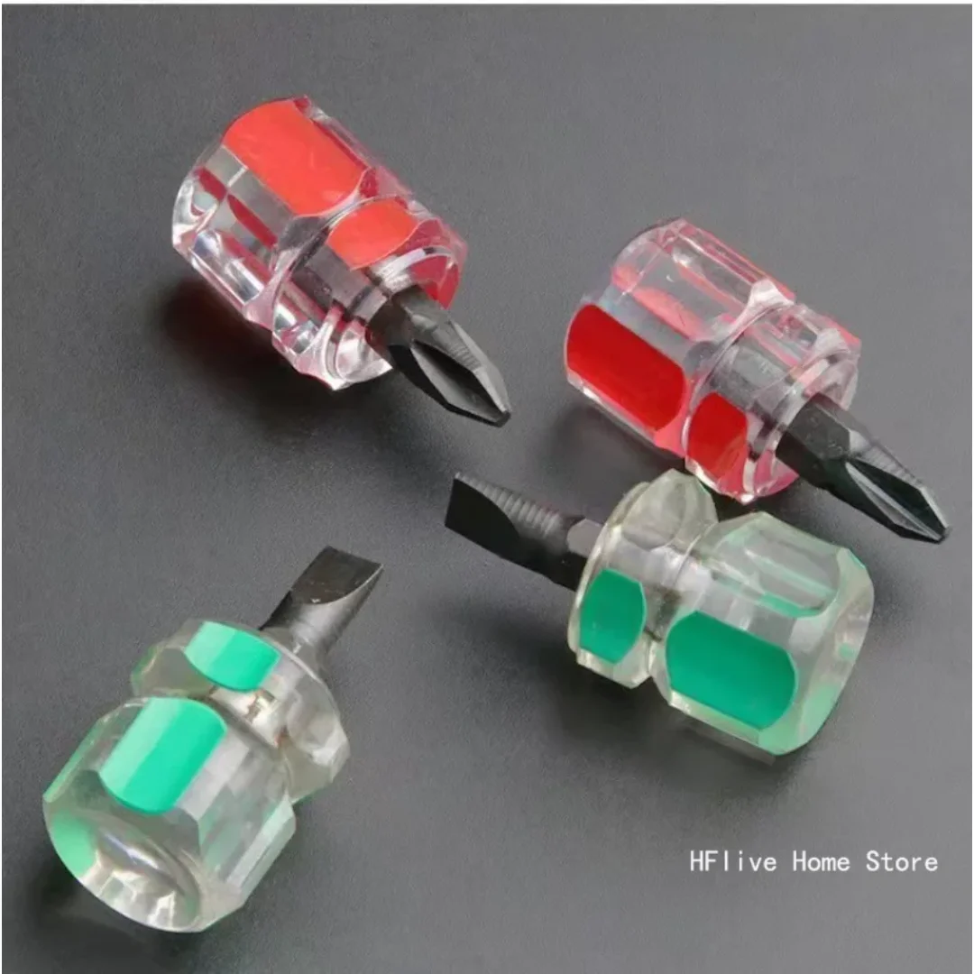 Mini Screwdriver Phillips Screwdriver Mini Screwdriver Short Small Split Fender Tools Kit Slotted Flat Cross-head Screwdrivers