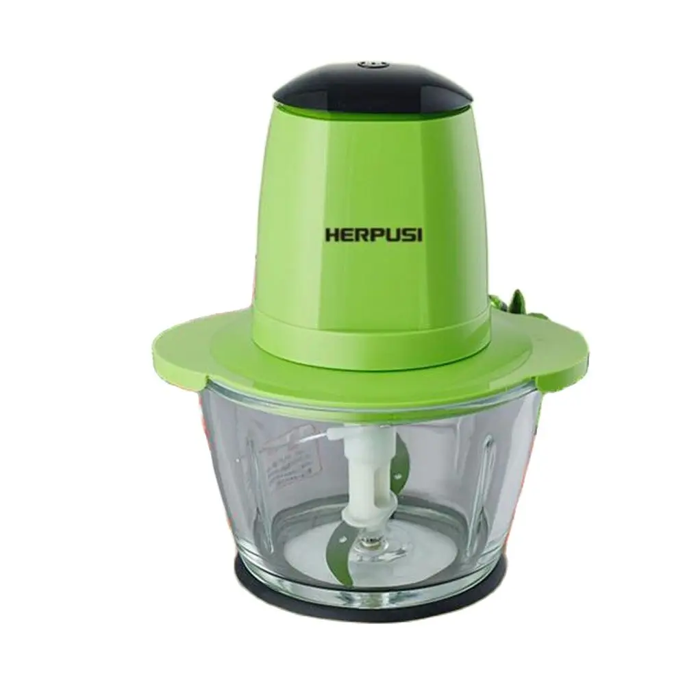 Picadora de carne eléctrica para el hogar, licuadora de platos laterales pequeña multifunción, picadora de carne para mezclar alimentos