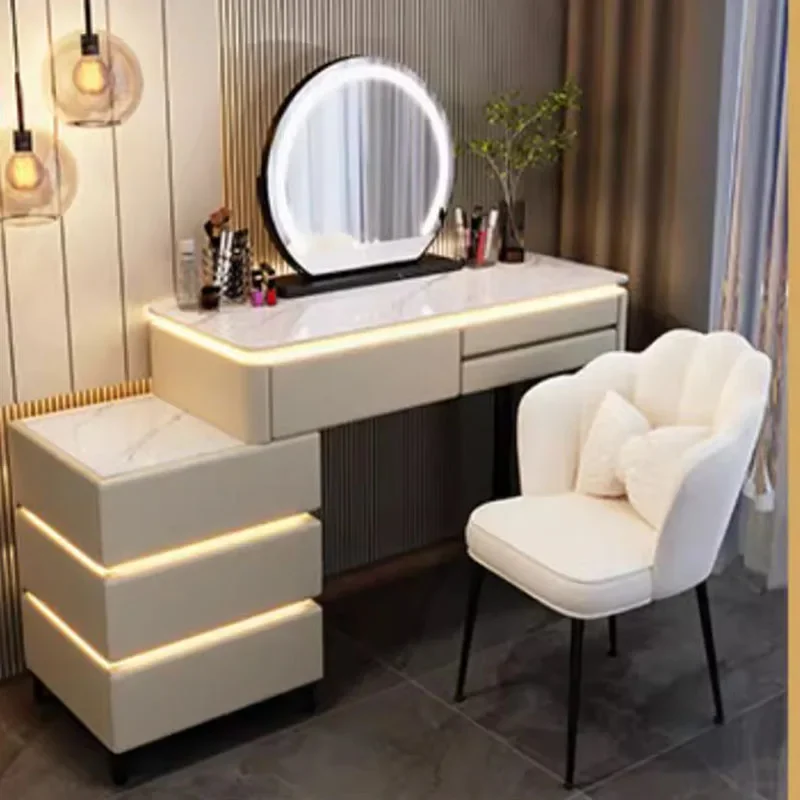 

Storage Dressing Table Bedside Makeup Mirror Office Living Room Cabinets Cosmetic Penteadeira Camarim Luxury Bedroom Furniture