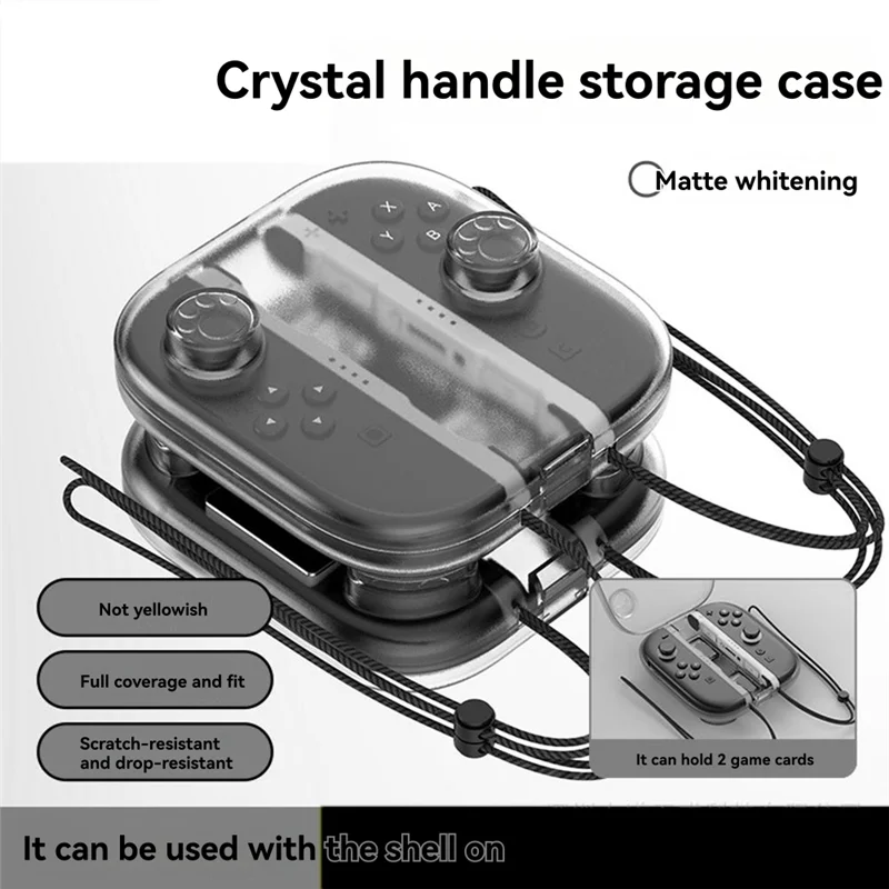 【التصغير الأخير!】حافظة واقية شفافة لجهاز نينتندو سويتش 2، غطاء تخزين شفاف لمقبض وحدة التحكم، صندوق تخزين