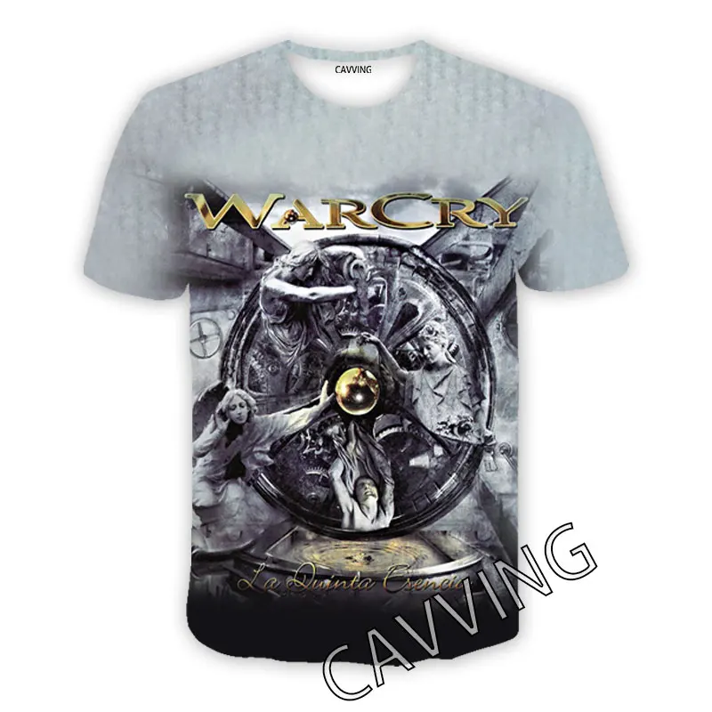 2023 New Fashion CAVVING 3D Printed Warcry Rock Casual T-shirt Hip Hop T-shirt Harajuku Style Top Men's and Women's Clothing 6XL