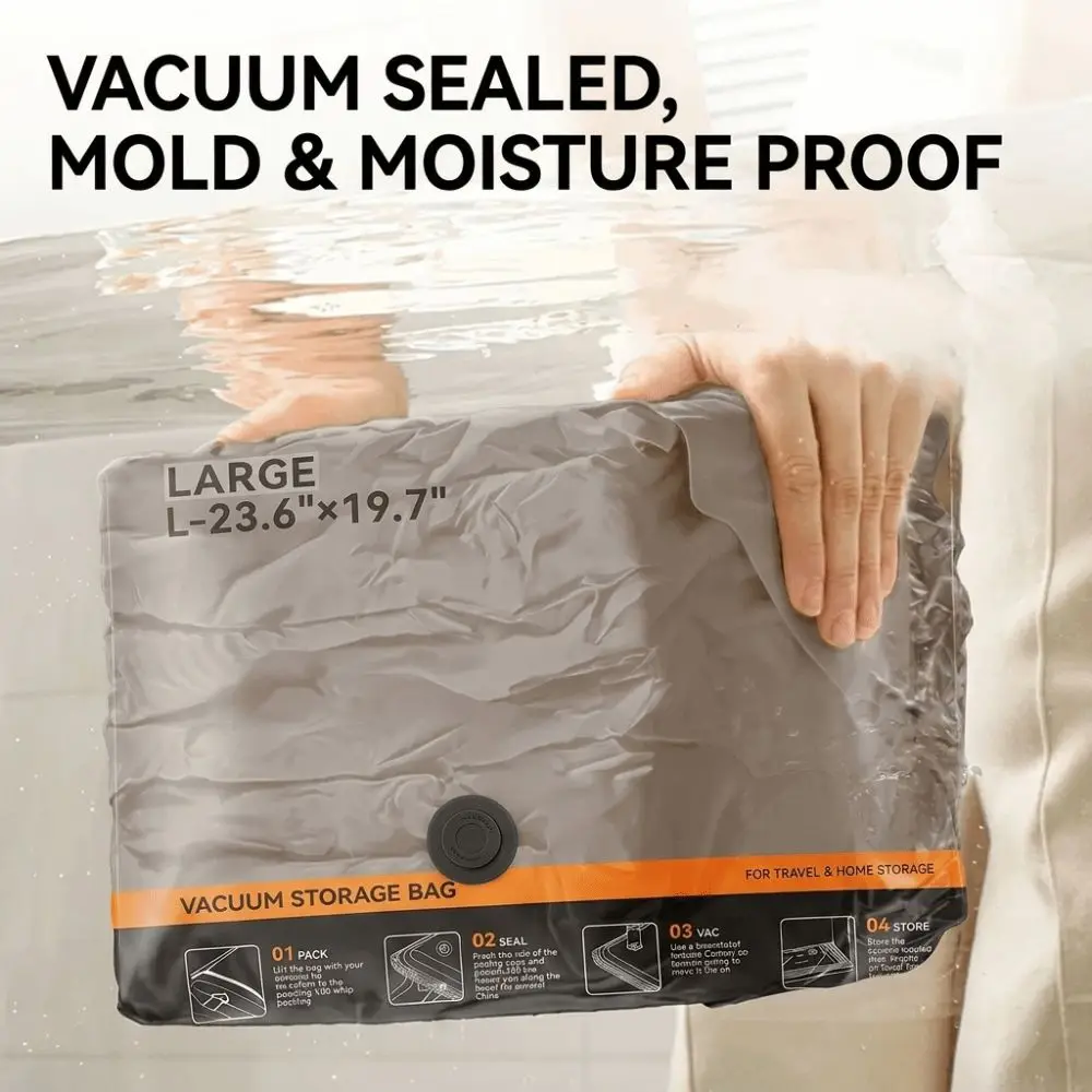 Dustproof Vacuum Storage Bag Space Saving Airtight Vacuum Compression Bag Double Seal PA+PE Composite Compression Bag