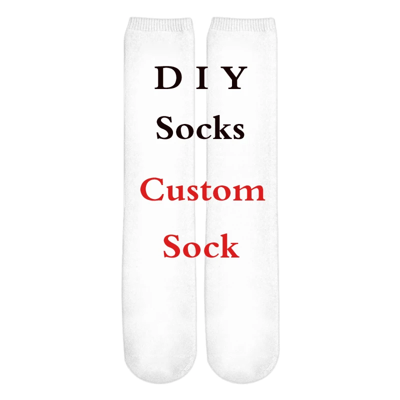 

3D Printed DIY Custom Design Men For Women Socks Casual sock Drop Shipping
