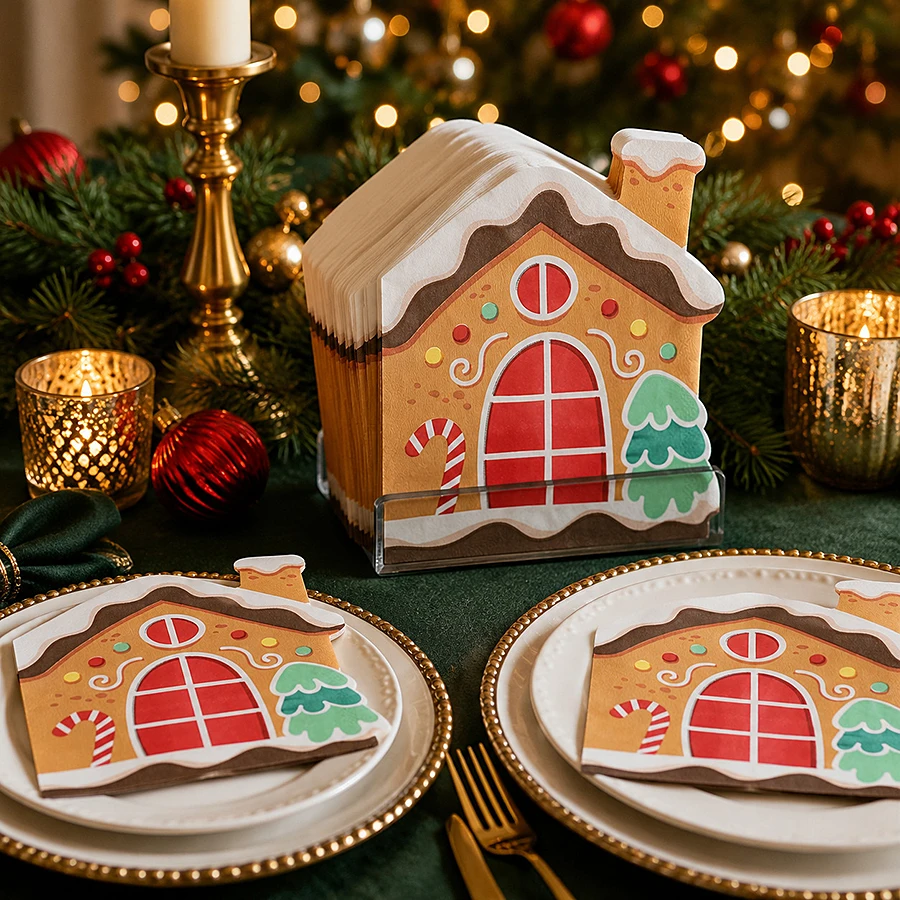 16/32Pcs Gingerbread House Sha - Home Fragrance Gingerbread 评论和价格