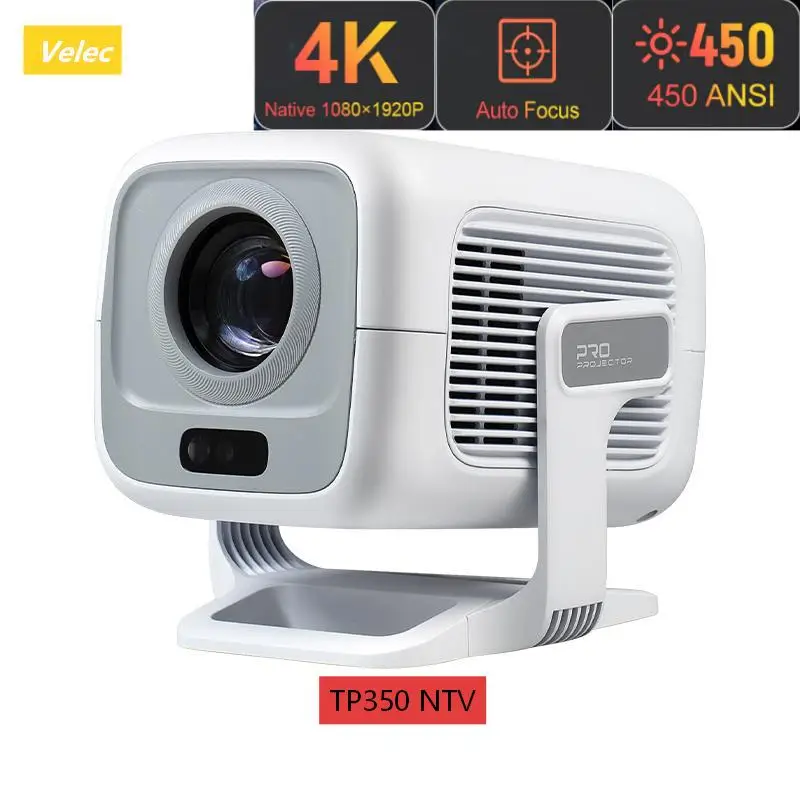 

Velec Android14 Projector Netflix Certification 4K 1080P Auto Focus 450ANSI Voice Control Portable Home Cinema Outdoor Projector