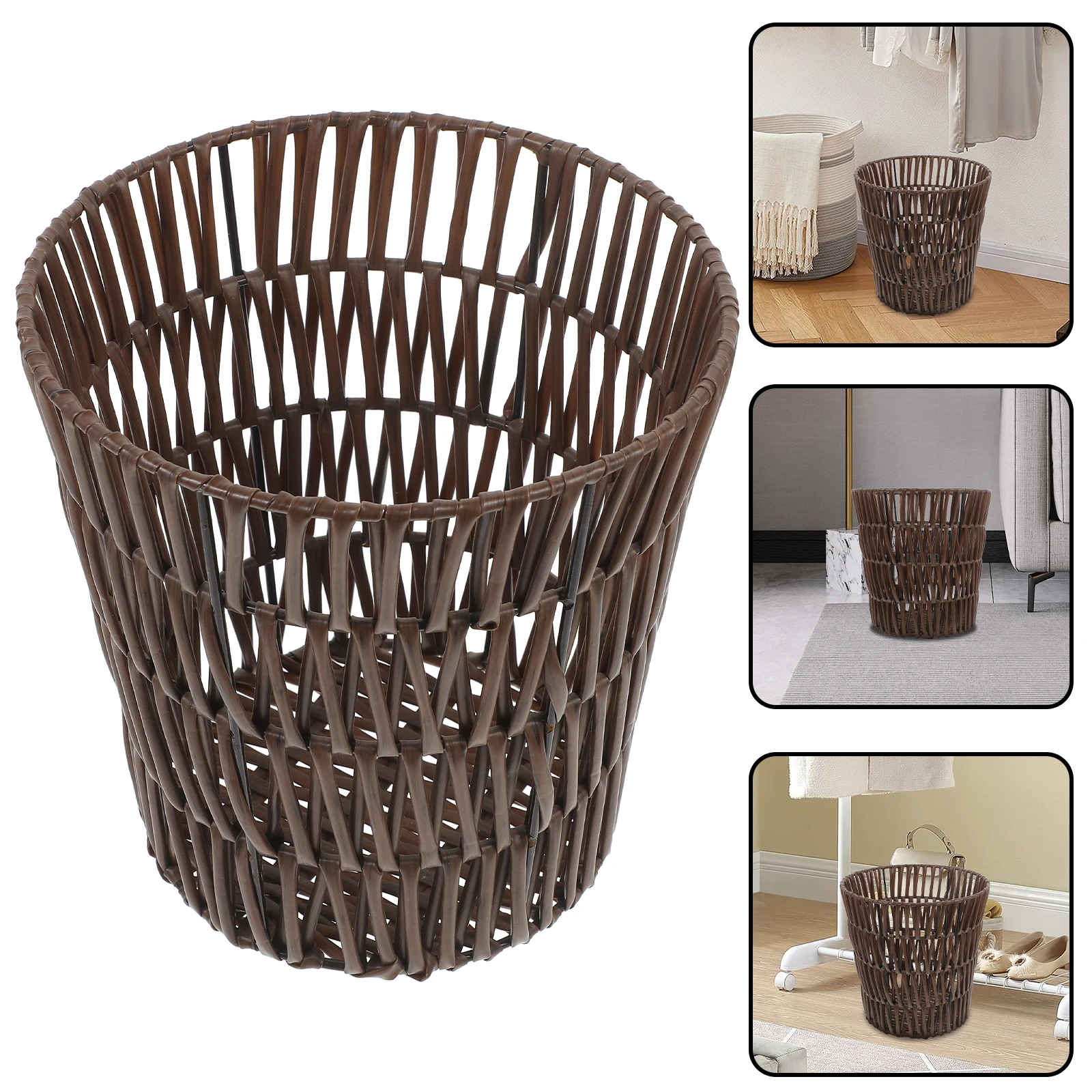 

Storage Basket Clothes Baskets Laundry Containers Trash Can Coffee Iron Bedroom Trashcan