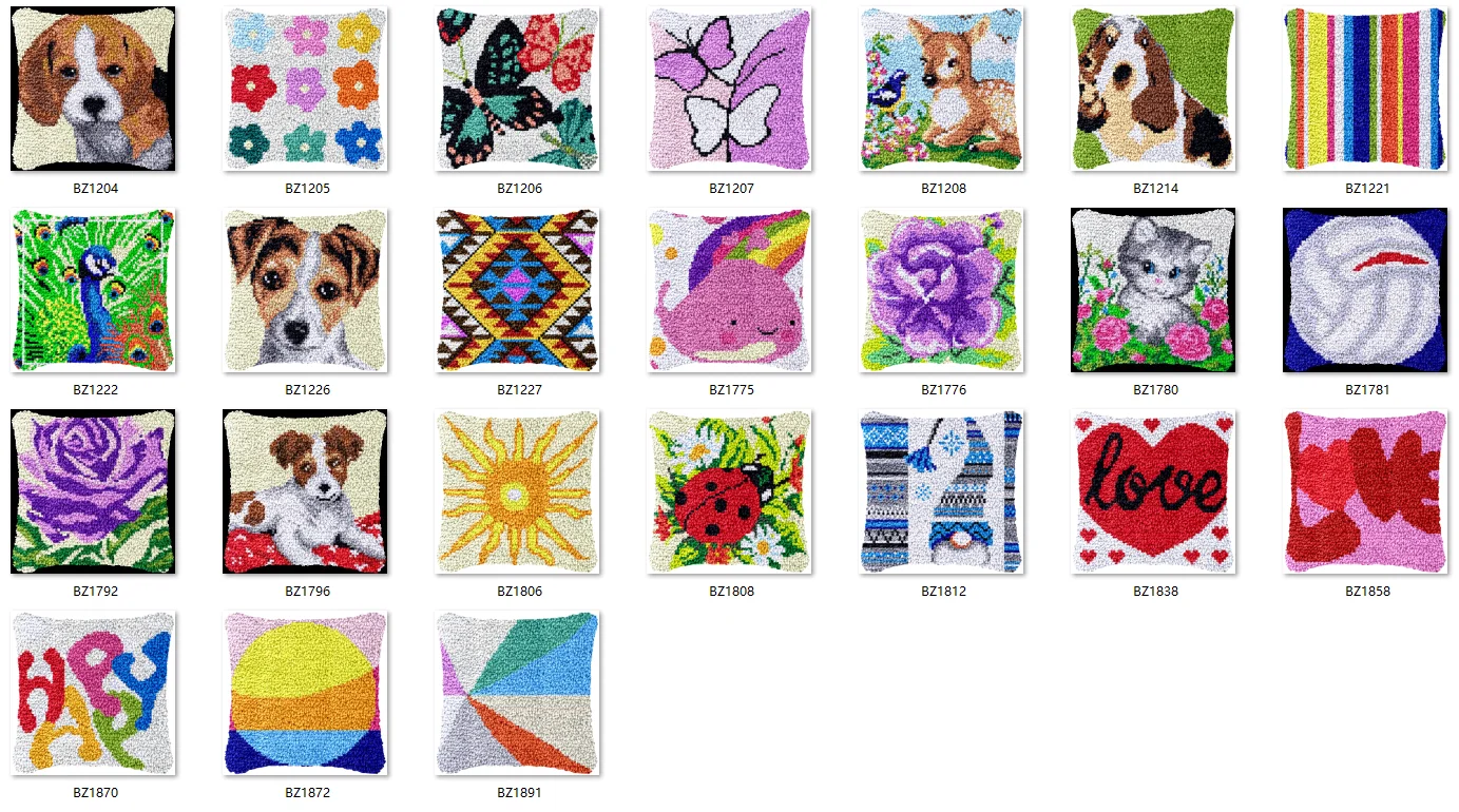 

Комплект крючков для защелки пчелы, ковер с печатью на холсте ZD694 ручная страна Xaoppakket, сделай сам, ковер, вышивка, ручная работа, цветные собаки