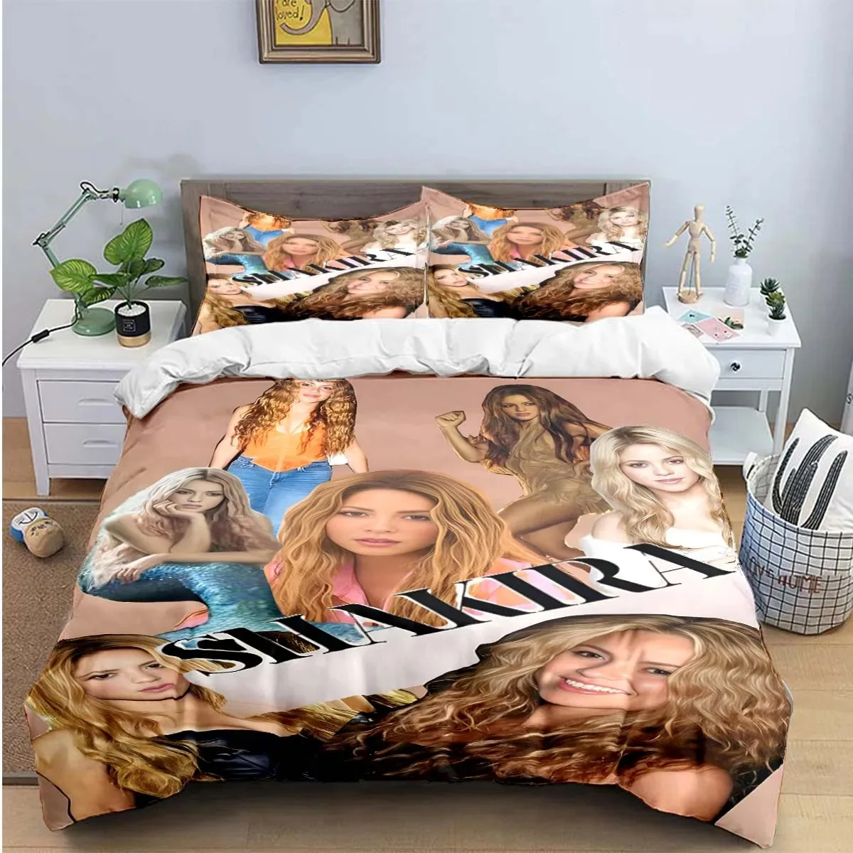 

Colombia Pop Female Singer S-Shakira Pattern Bedding Sets Bed Supplies Set Duvet Cover Comforter Set Bedding Set Luxury Gift
