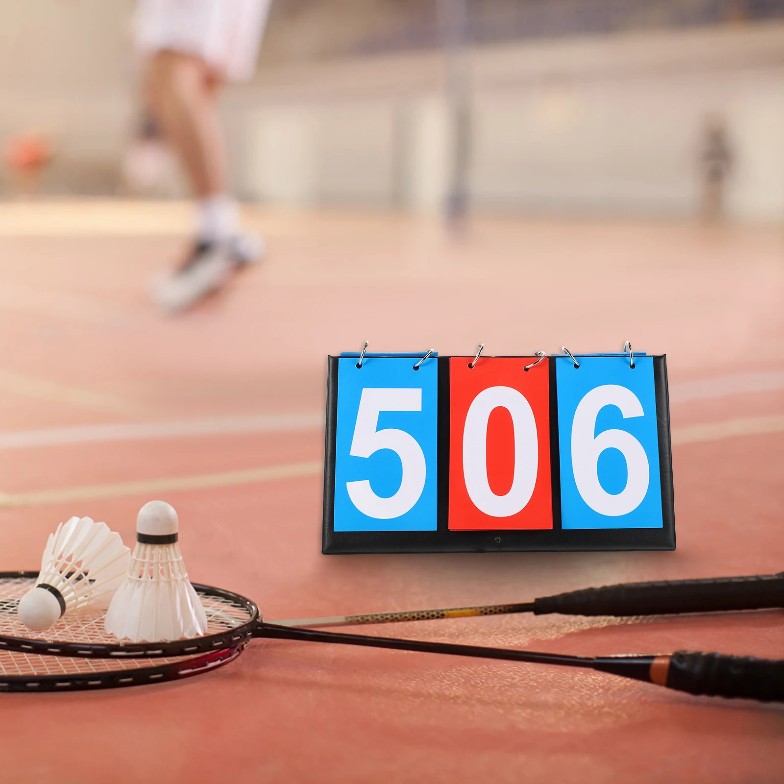 

Multifunctional Scoreboard Portable Basketball Tennis Badminton Counter Metal Keeper Sports Flip Score Table